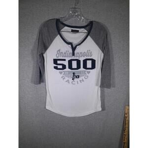 5th & Ocean Tshirt Womens‎ Small Indianapolis Indy 500 Racing Raglan